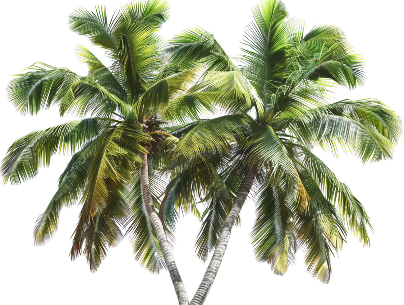 Lush Tropical Palm Trees. png