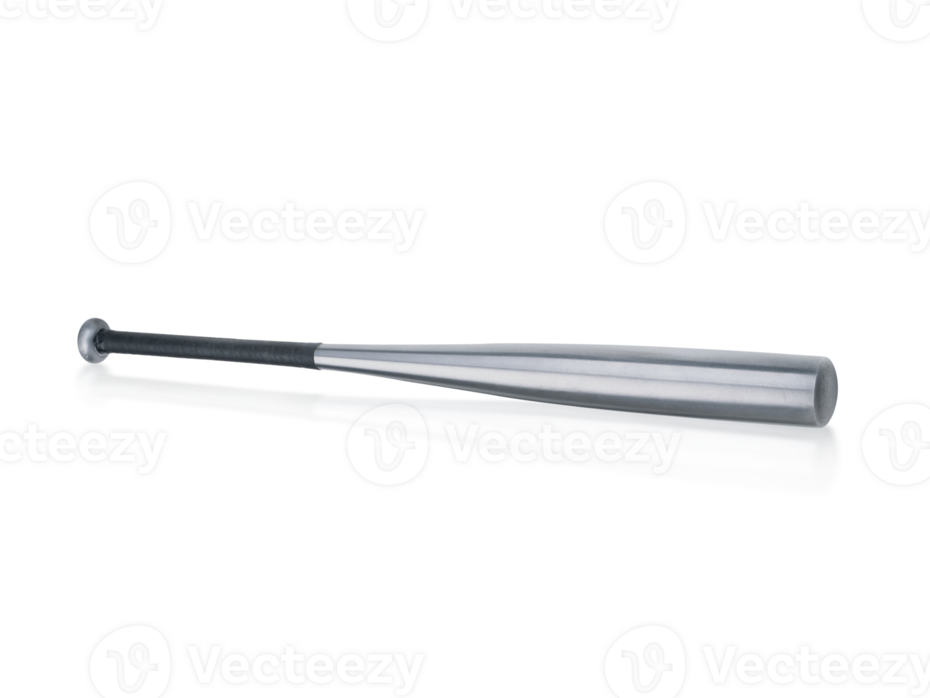 Closeup of baseball bat, transparent background png