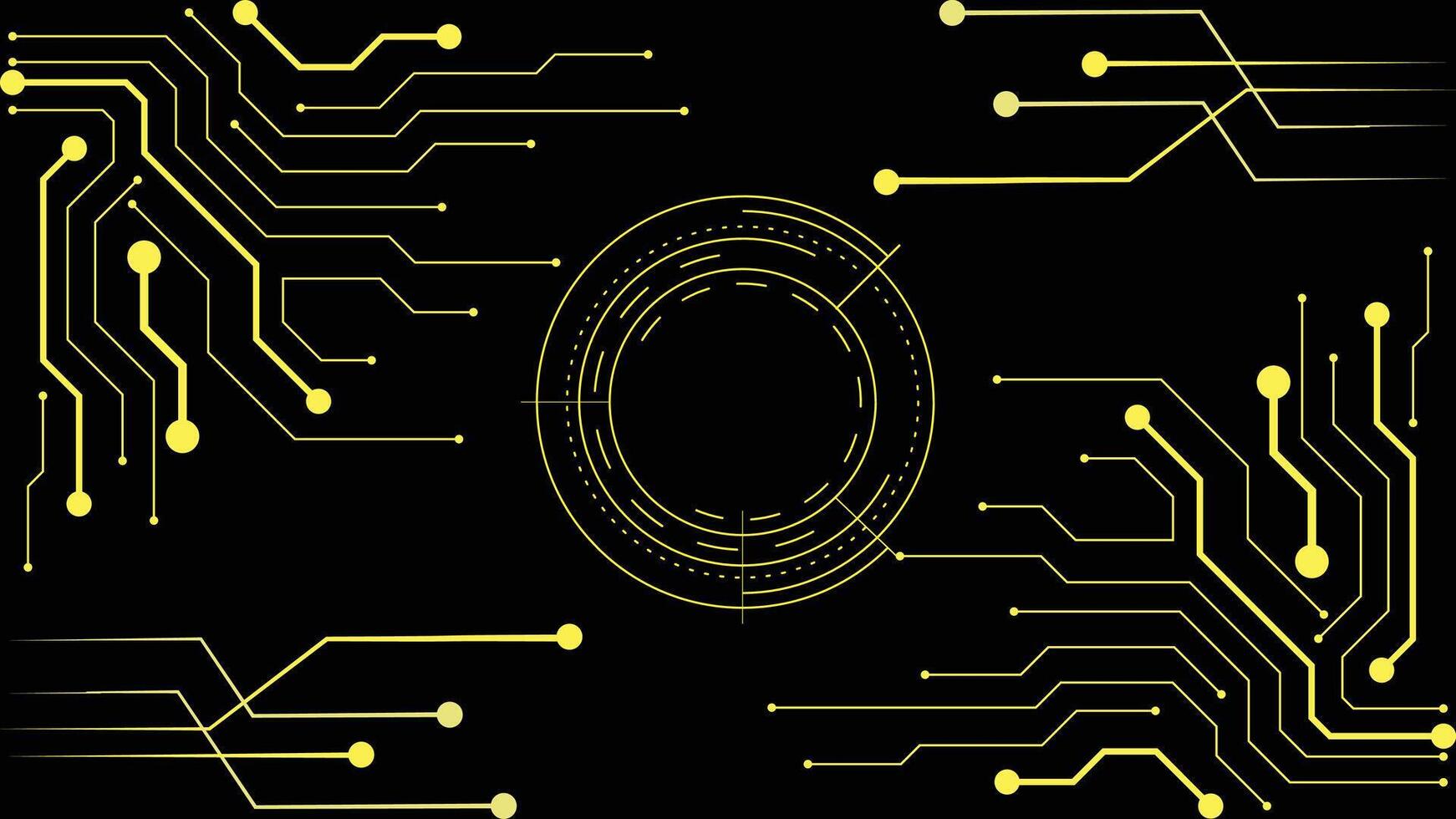 Artificial intelligence, cyber-circuits, future technology concepts, background vector