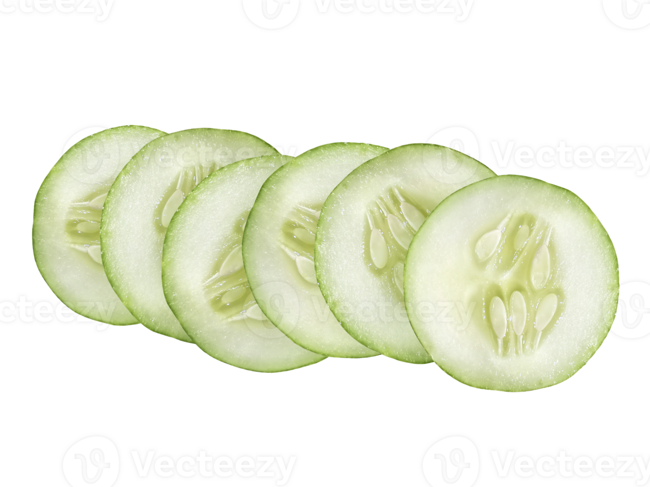 fresh cucumber slice, transparent backgroundund png