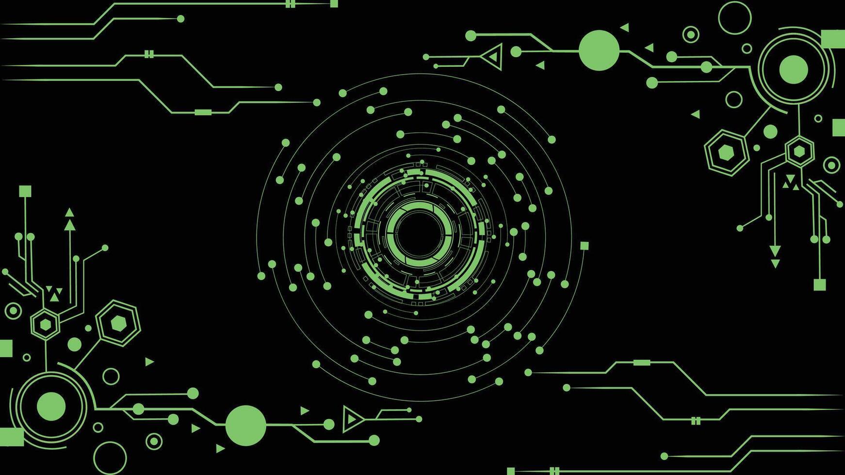 Artificial intelligence, cyber-circuits, future technology concepts, background vector