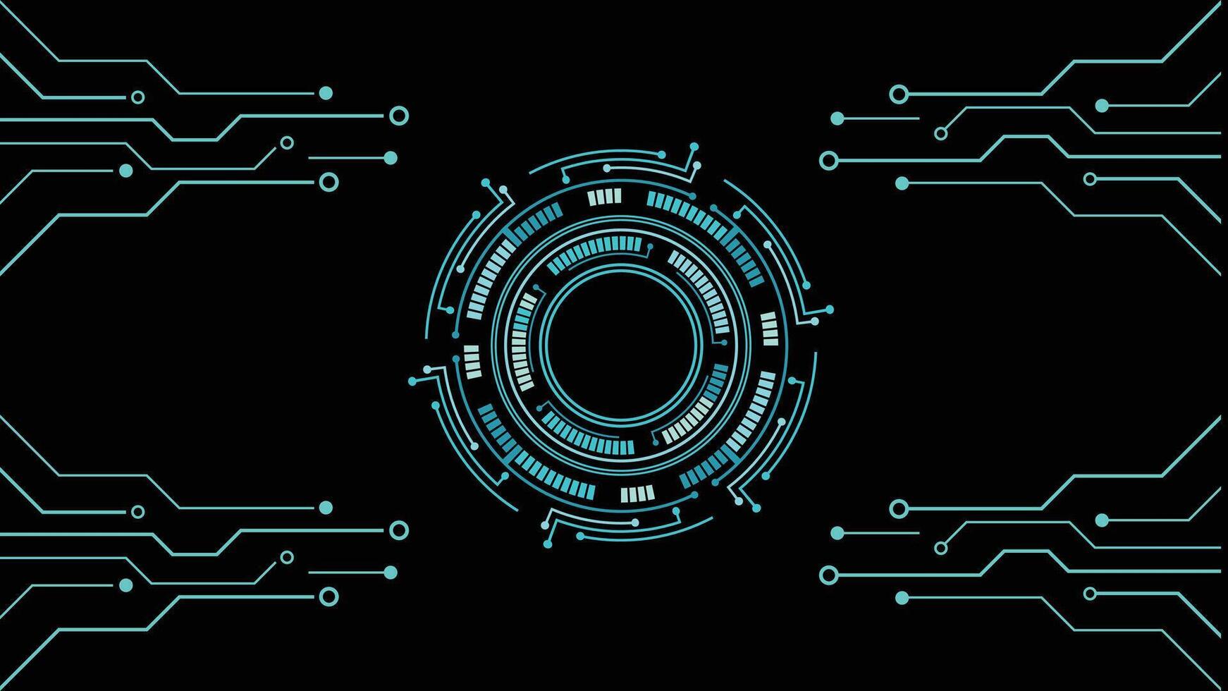 Artificial intelligence, cyber-circuits, future technology concepts, background vector