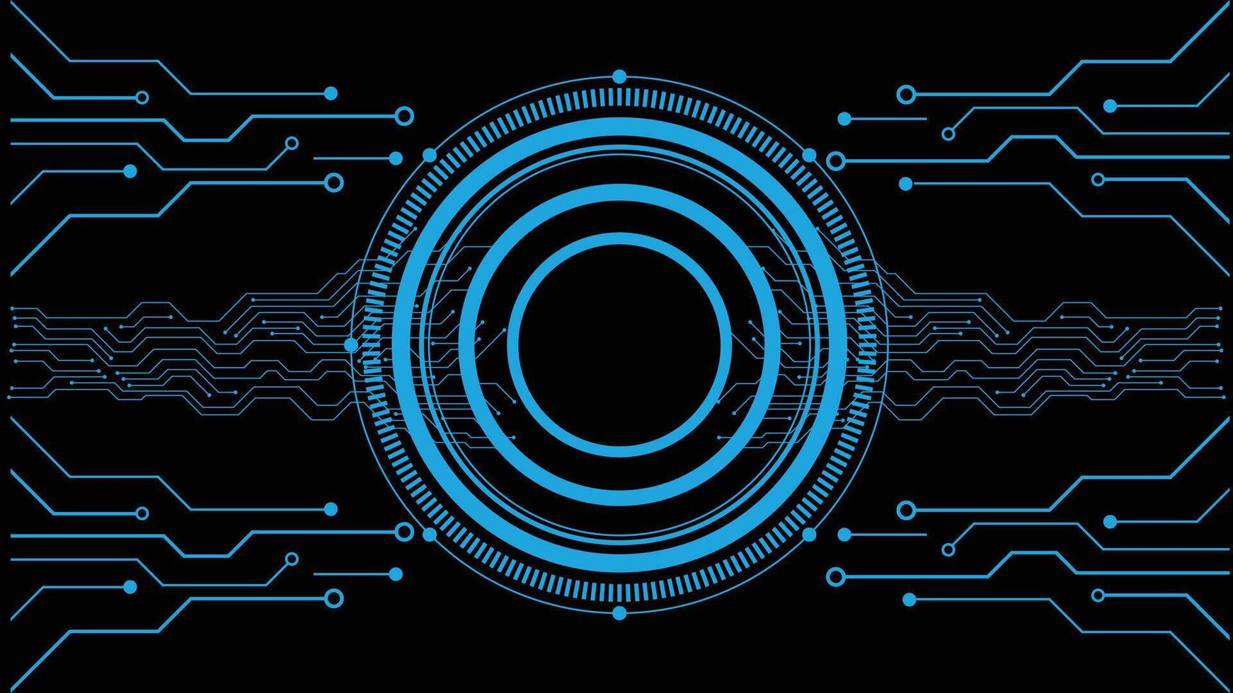 Artificial intelligence, cyber-circuits, future technology concepts, background vector