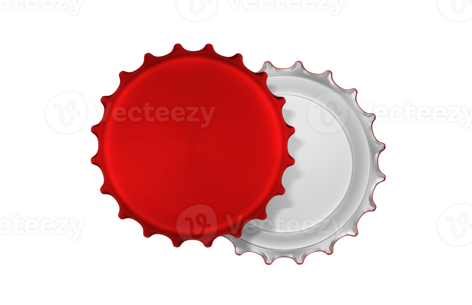 Red bottle cap, transparent background png