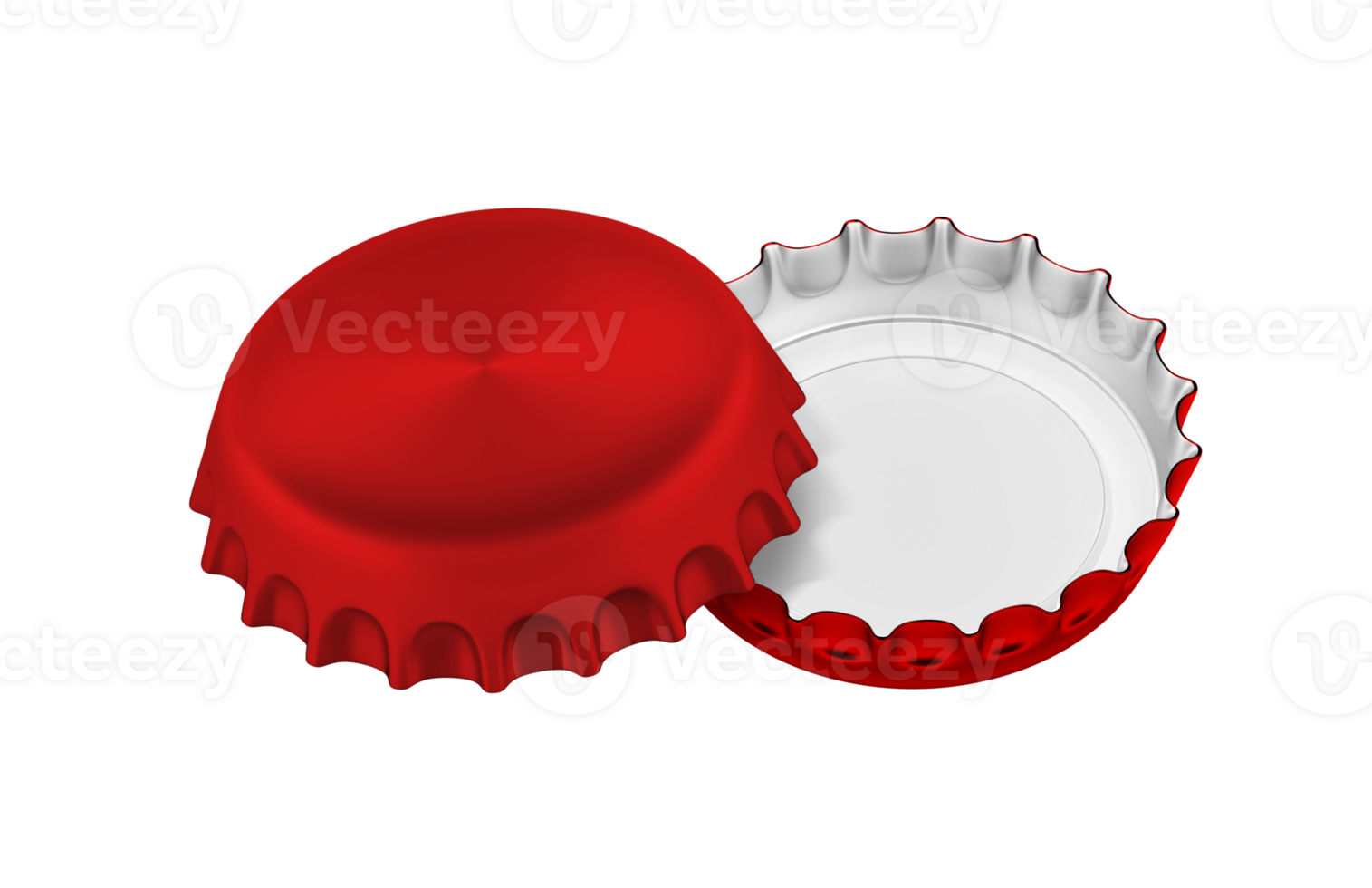 Red bottle cap, transparent background png