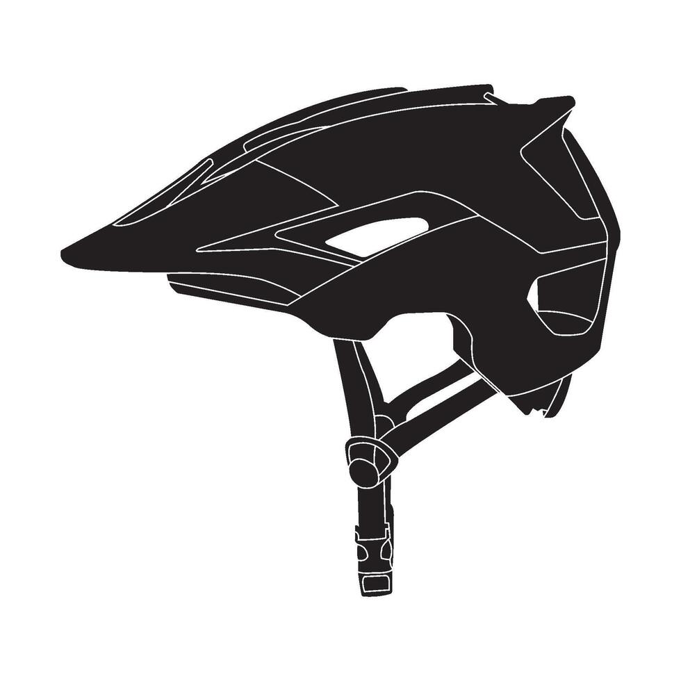 bicycle helmet icon vector