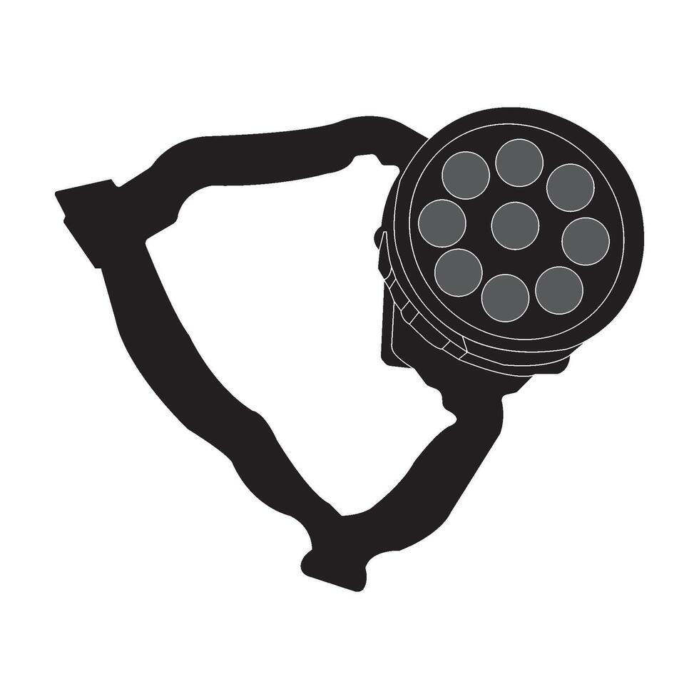 flashlight icon design vector
