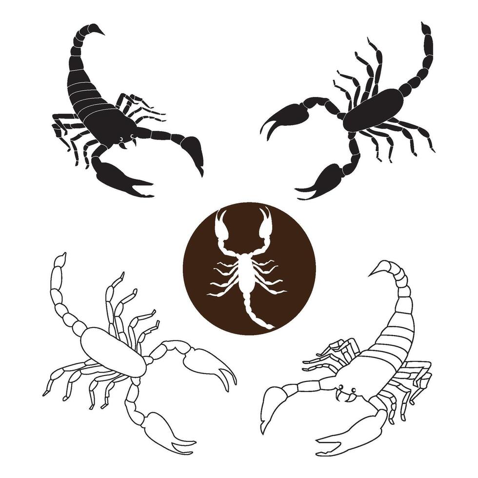 scorpion icon design vector