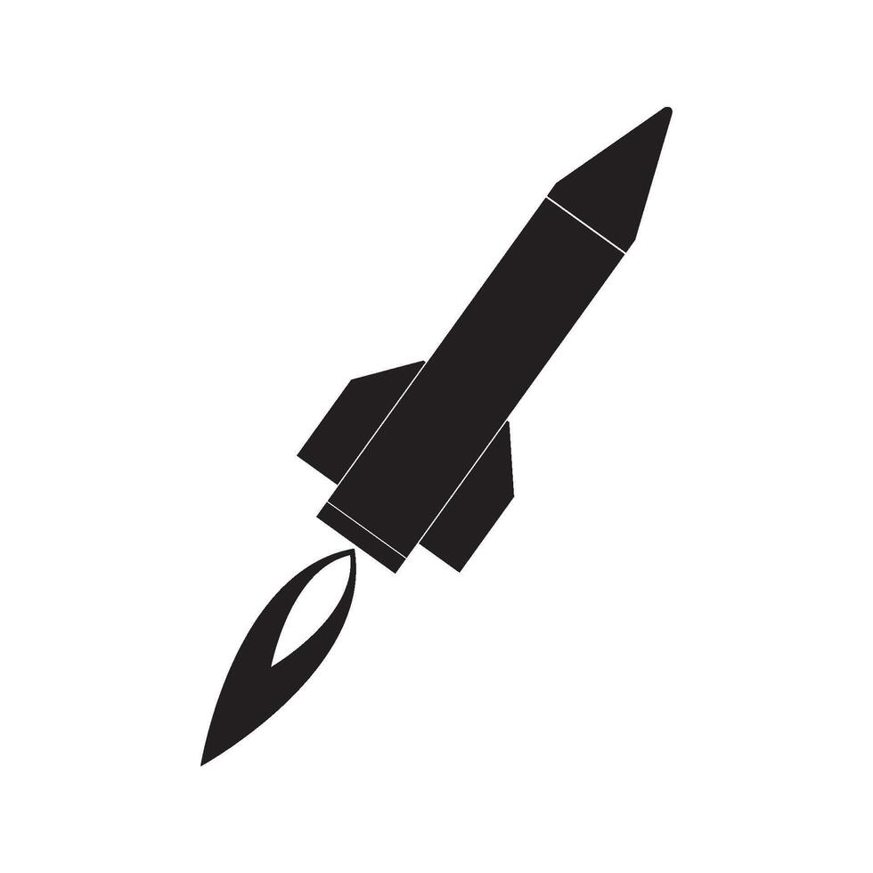 long-range missile icon vector
