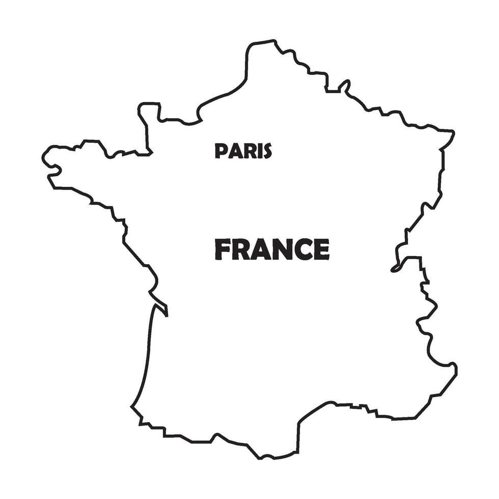 france map icon vector
