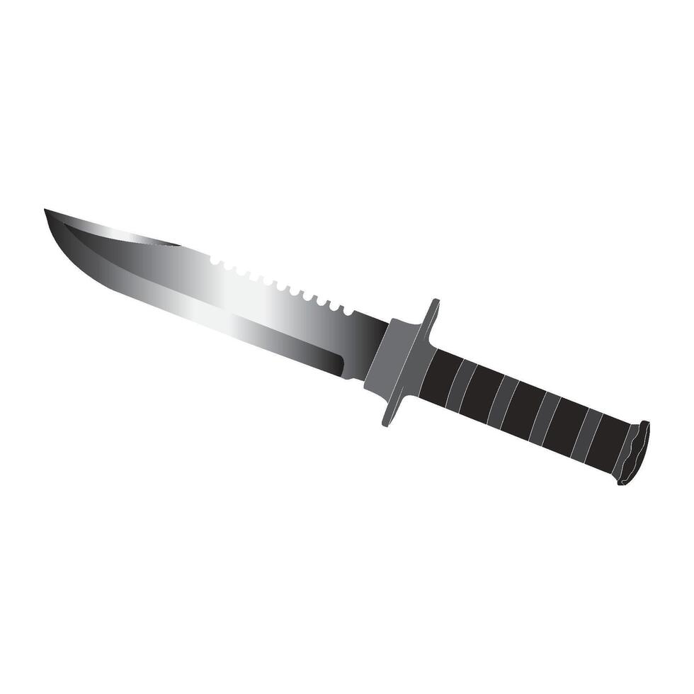 military knife icon vector