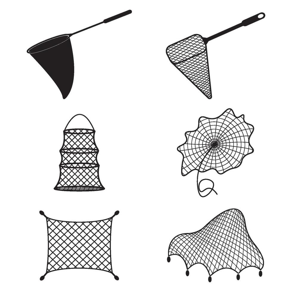 fishing net icon vector