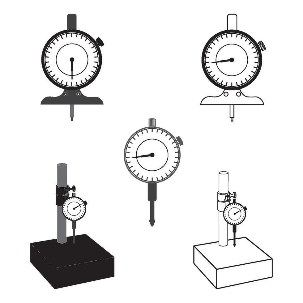 Dial indicator icon vector