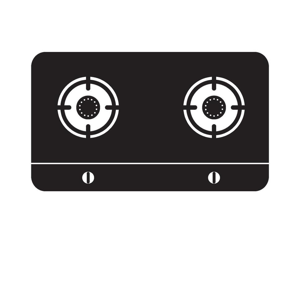 Gas stove icon vector