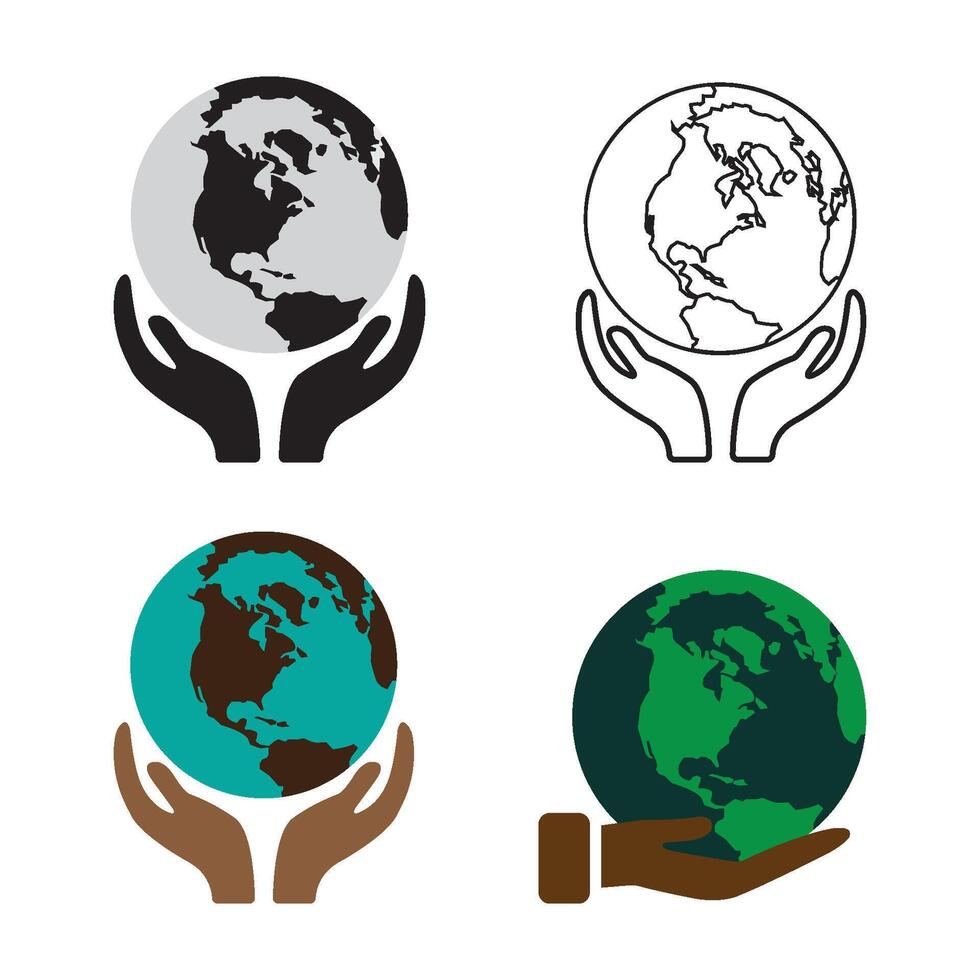 Globe logo design vector