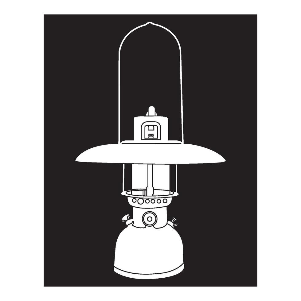 camping light icon vector