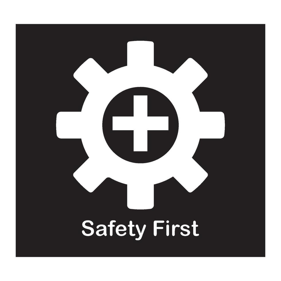 Safety first icon vector