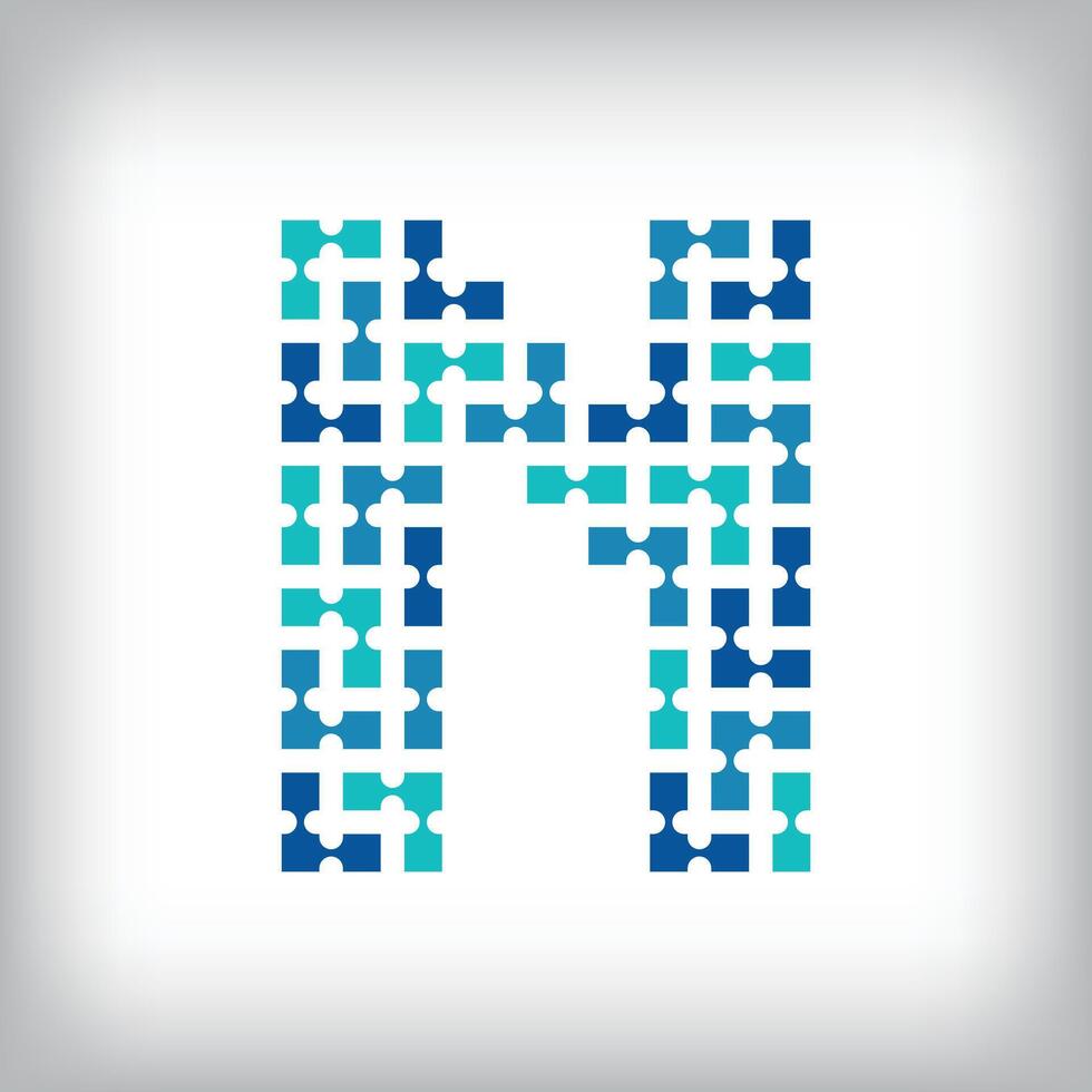 Network connection letter N logo. Creative communication blue tone graphics. Media, digital and technology company. vector