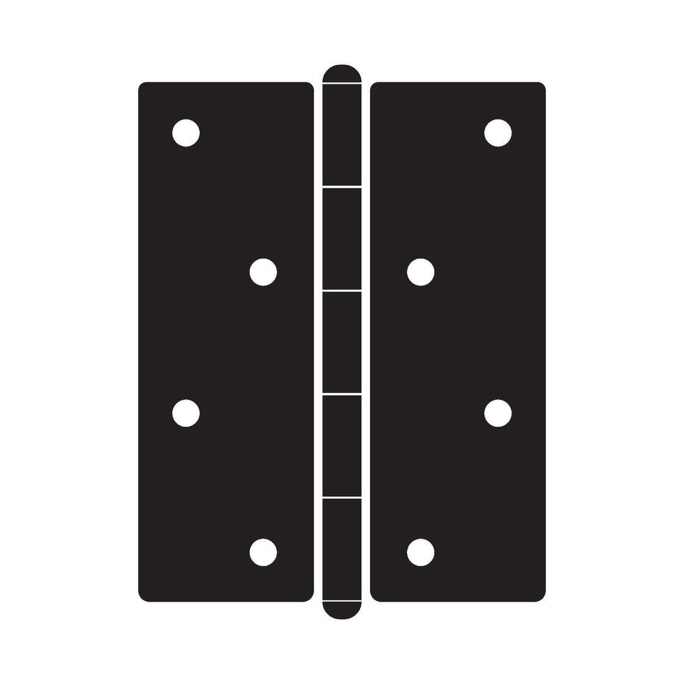 Door hinge icon vector