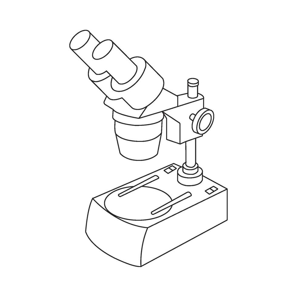 Microscope icon design vector