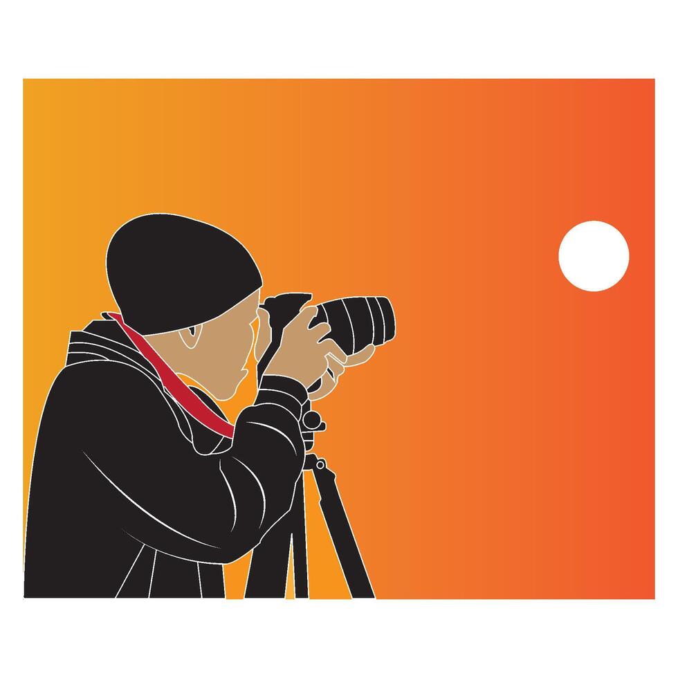 photographer icon design vector