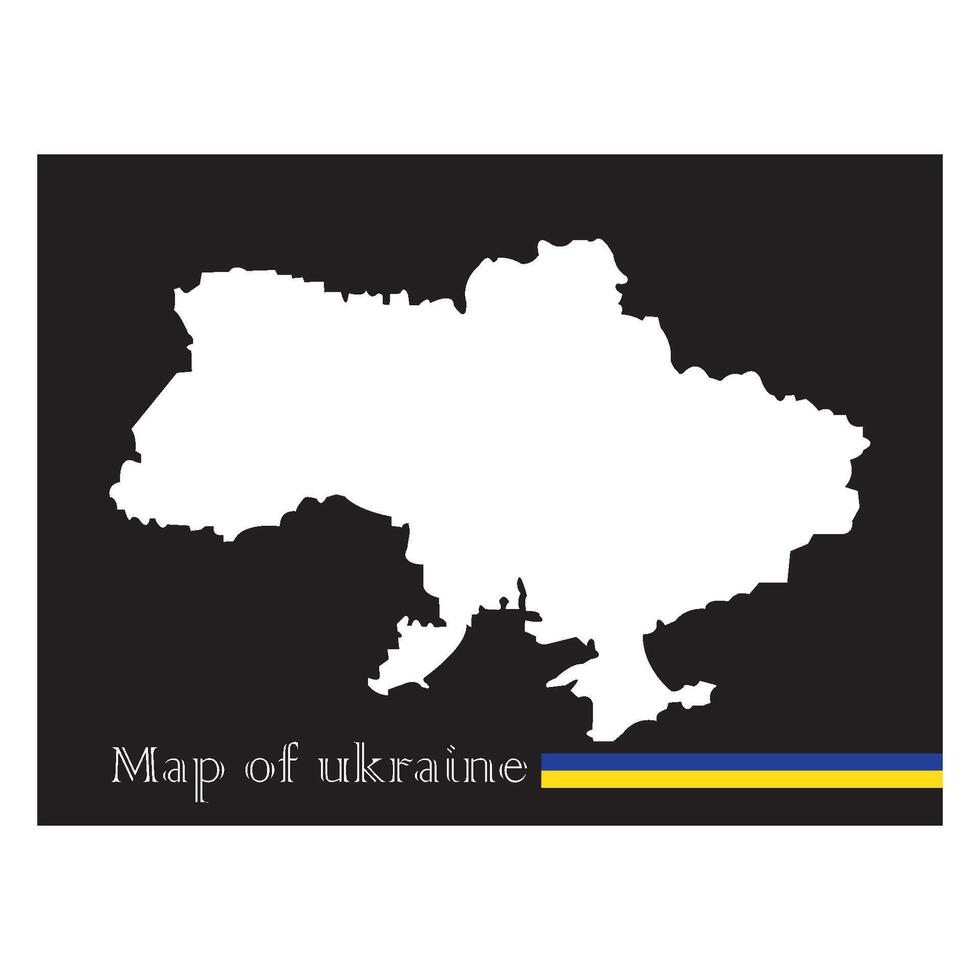 Ukraine map icon vector