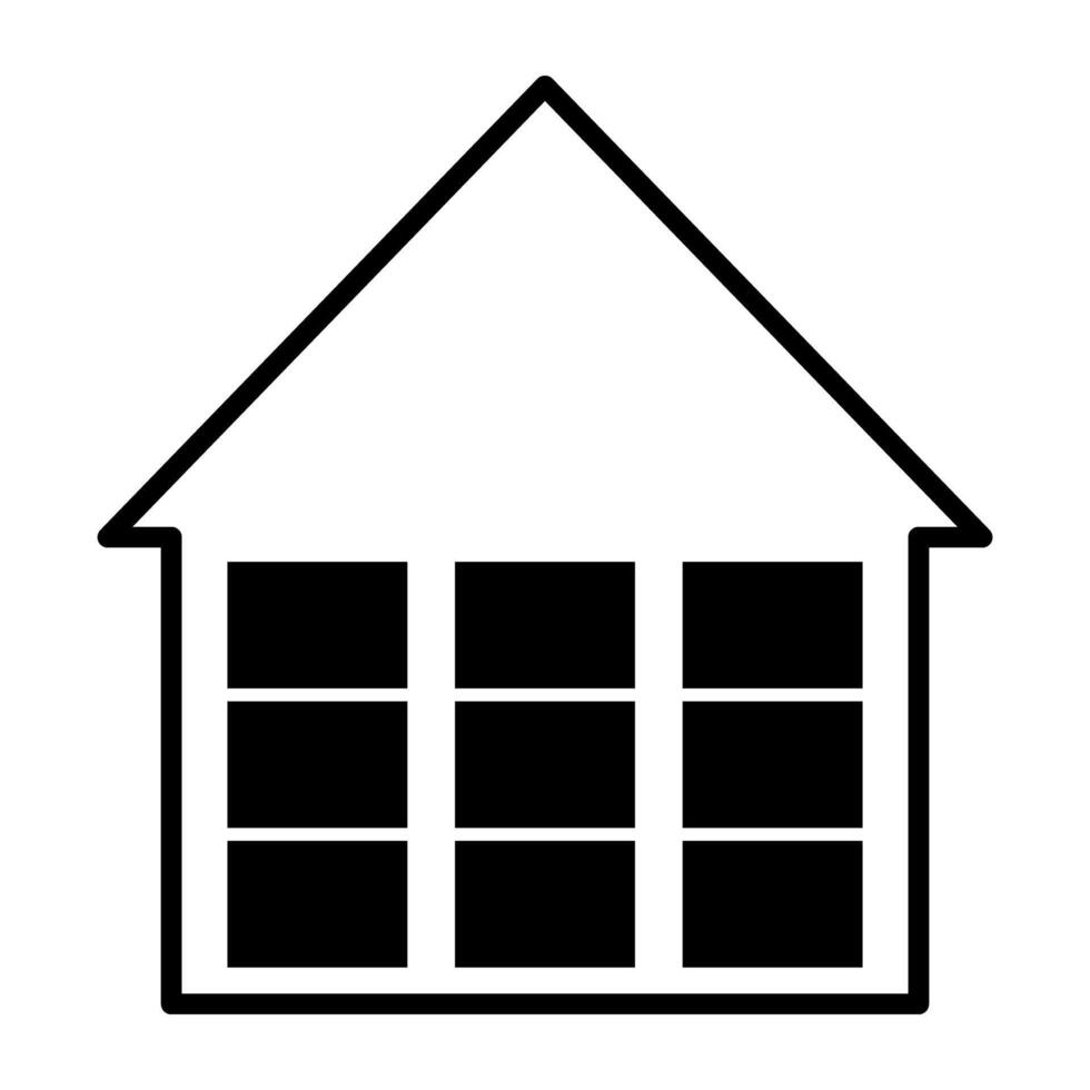 Warehouse icon on white background. vector