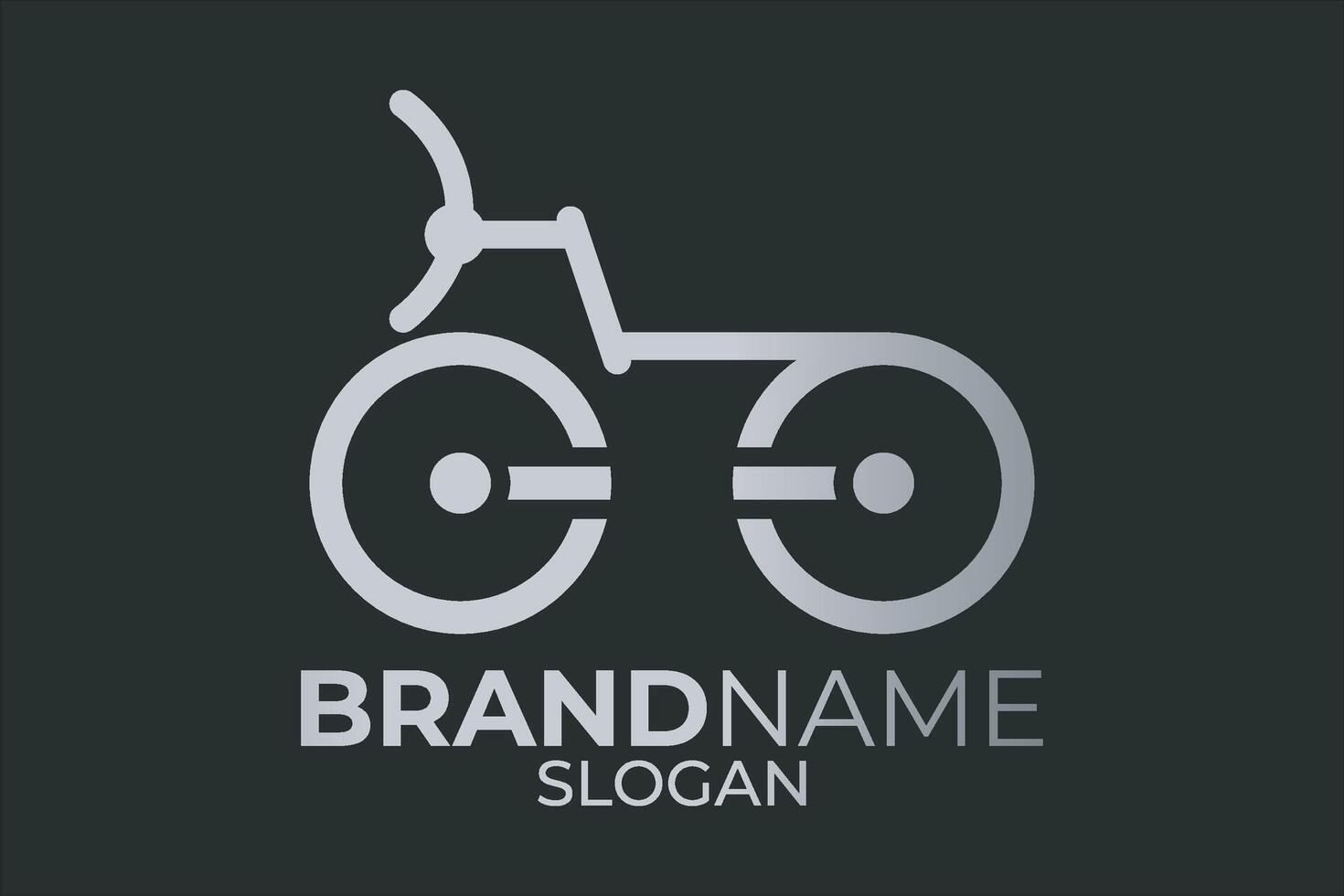 Bicycle icon or cycle logo design. Bicycle badge or cycle app design. vector