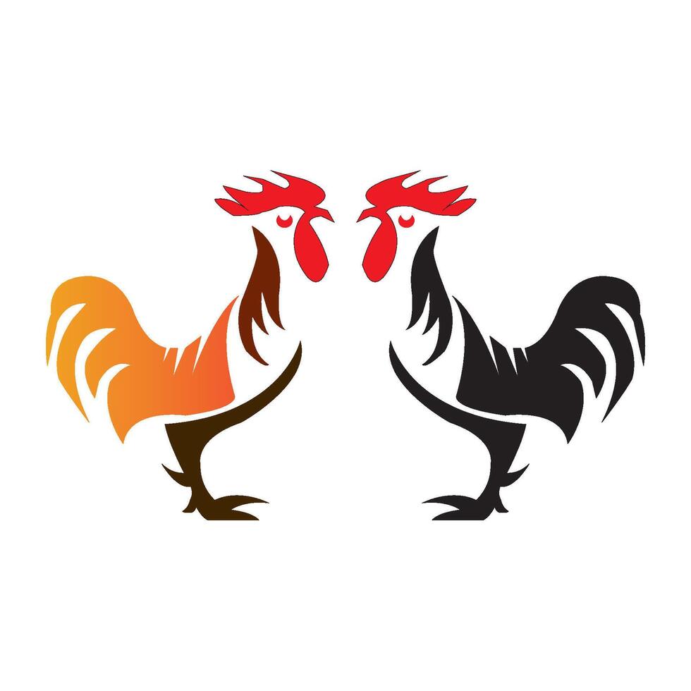 rooster icon design vector