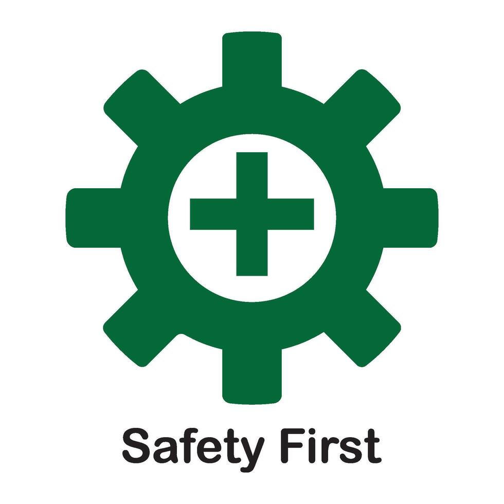 Safety first icon vector