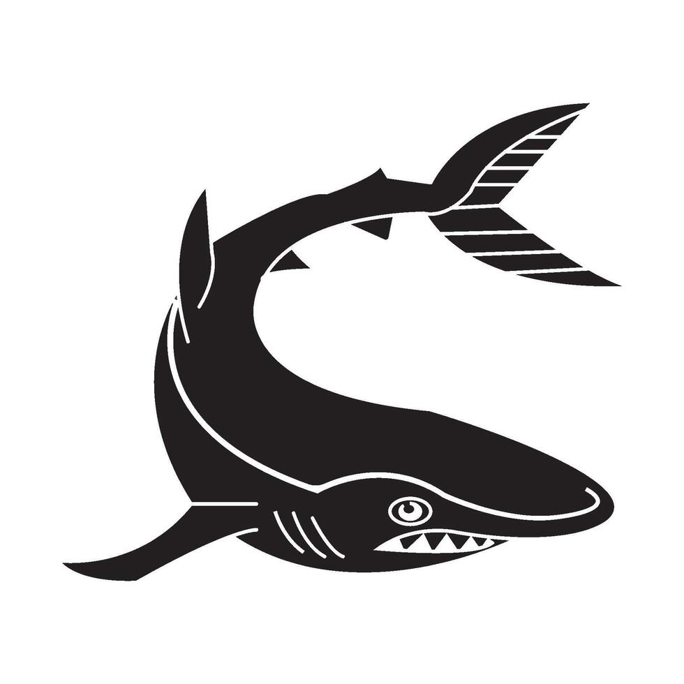 shark icon design vector