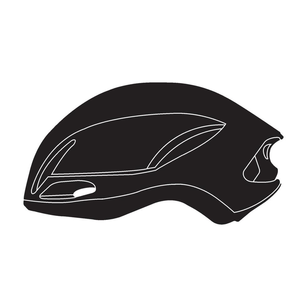 bicycle helmet icon vector