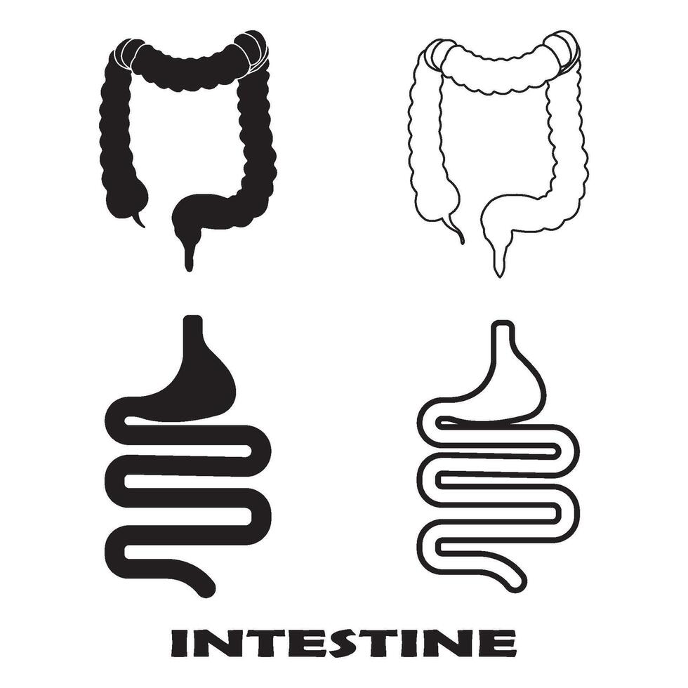 intestines icon design vector