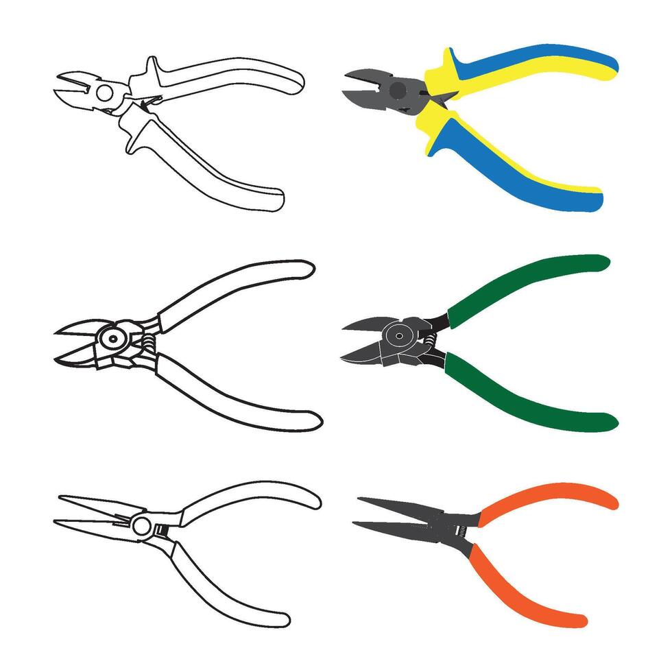 pliers icon design vector