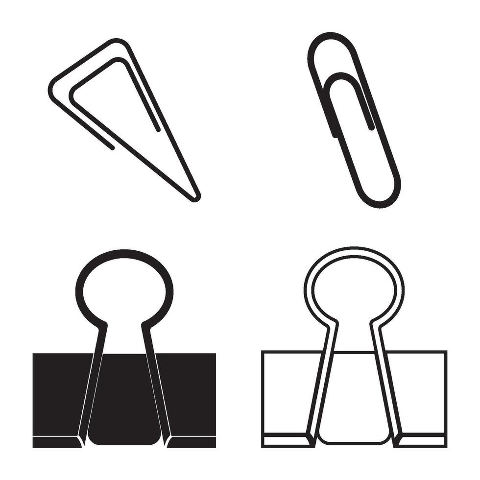 Paper clip icon vector