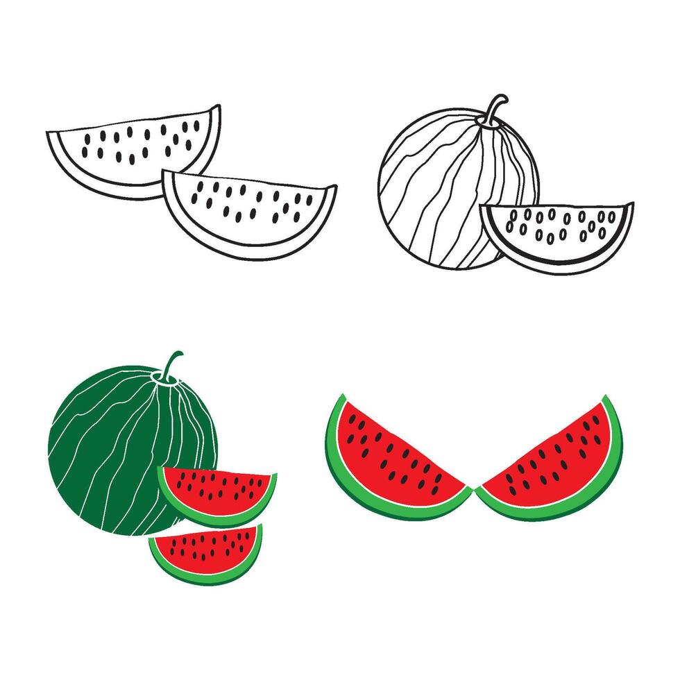 watermelon icon design vector