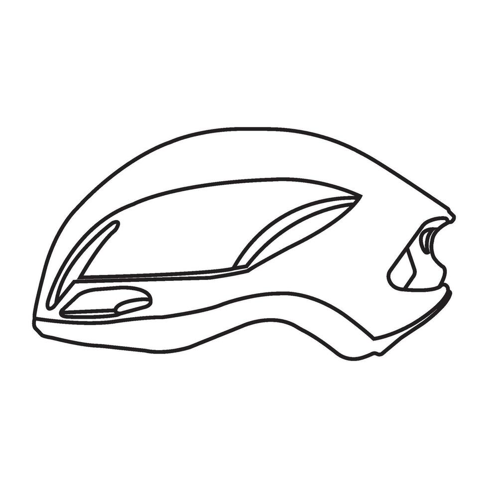 bicycle helmet icon vector
