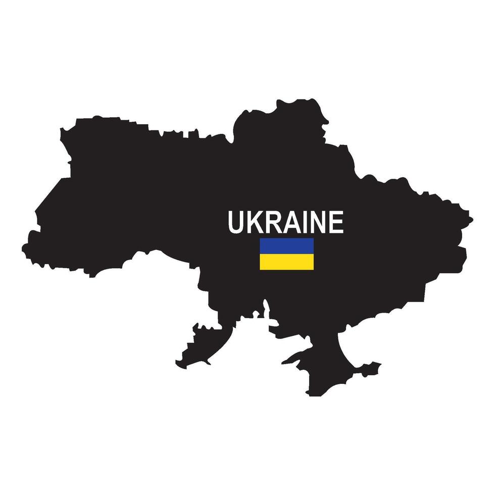 Ukraine map icon vector