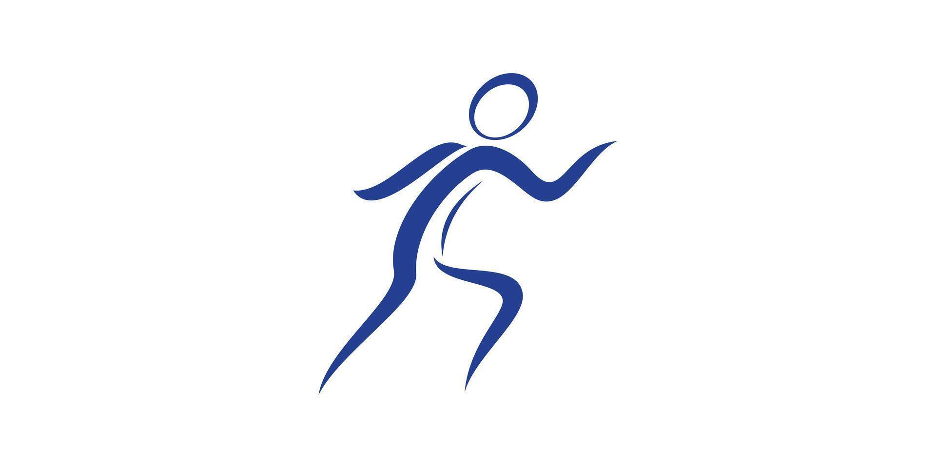 logo design for runners, sports, healthy, fast. logo design template, icon, , symbol, creative, idea. vector