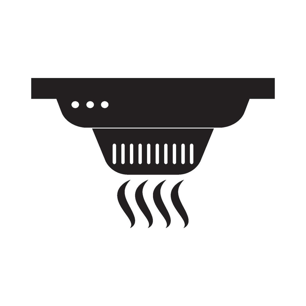 smoke alarm system icon vector