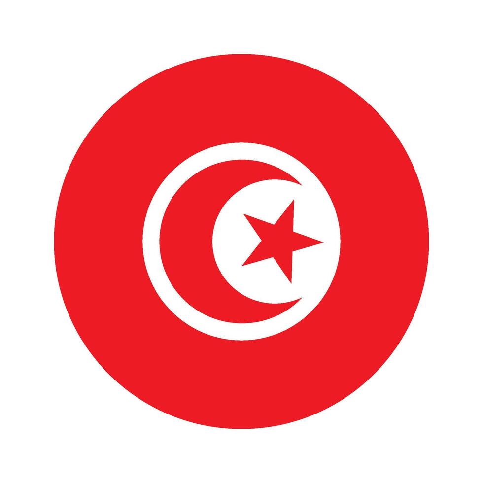 tunisia flag icon vector
