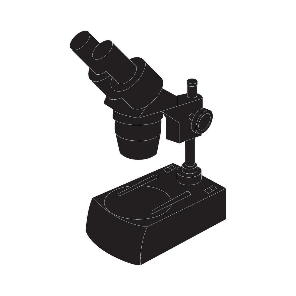 Microscope icon design vector