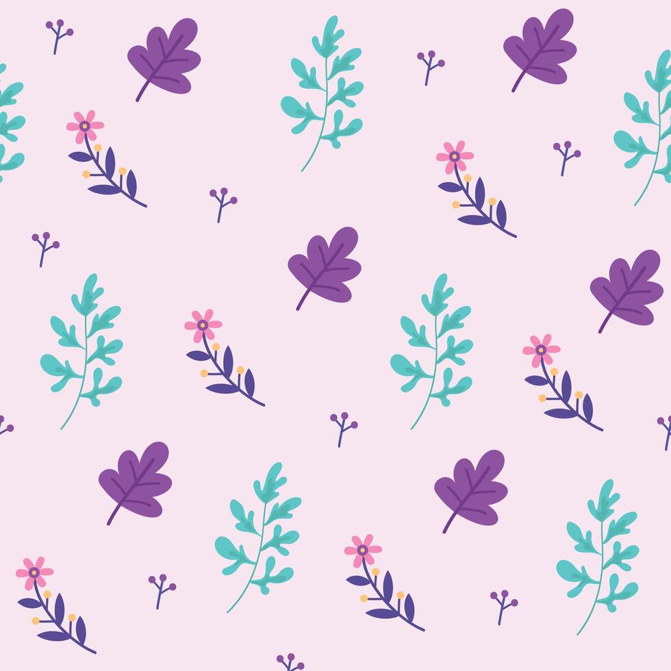 Seamless flower pattern design . Floral print for fabric vector