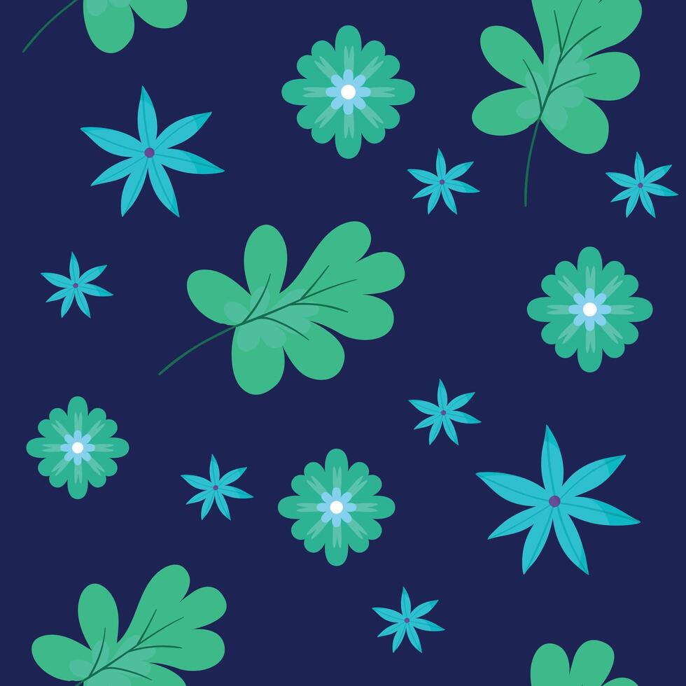 Seamless flower pattern design . Floral print for fabric vector