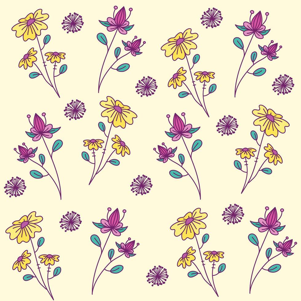 Seamless flower pattern design . Floral print for fabric 46010201 Vector Art at Vecteezy seamless-flower-pattern-design-floral-print-for-fabric-46010201-vector-art-at-vecteezy