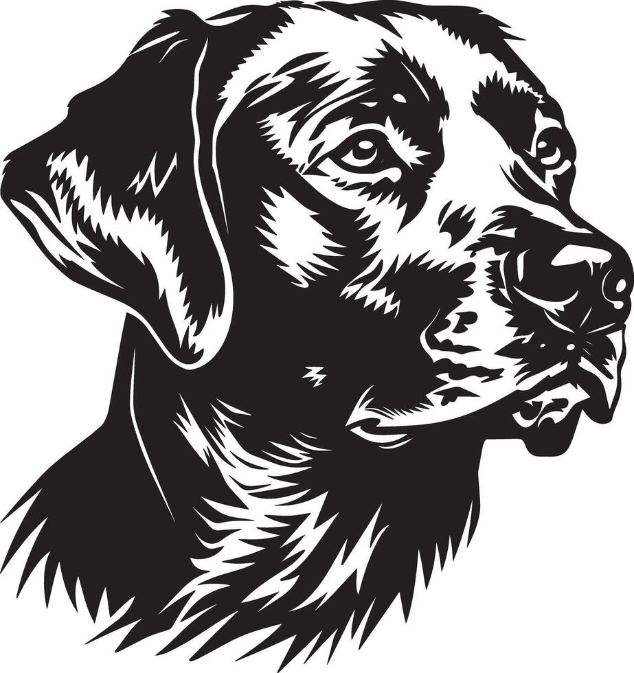 Labrador Retriever dog clipart, Labrador Retriever black vector