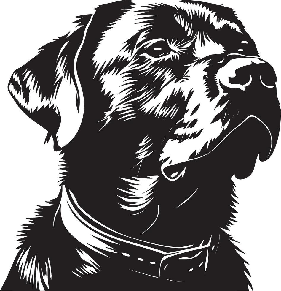 Labrador Retriever dog clipart, Labrador Retriever black vector