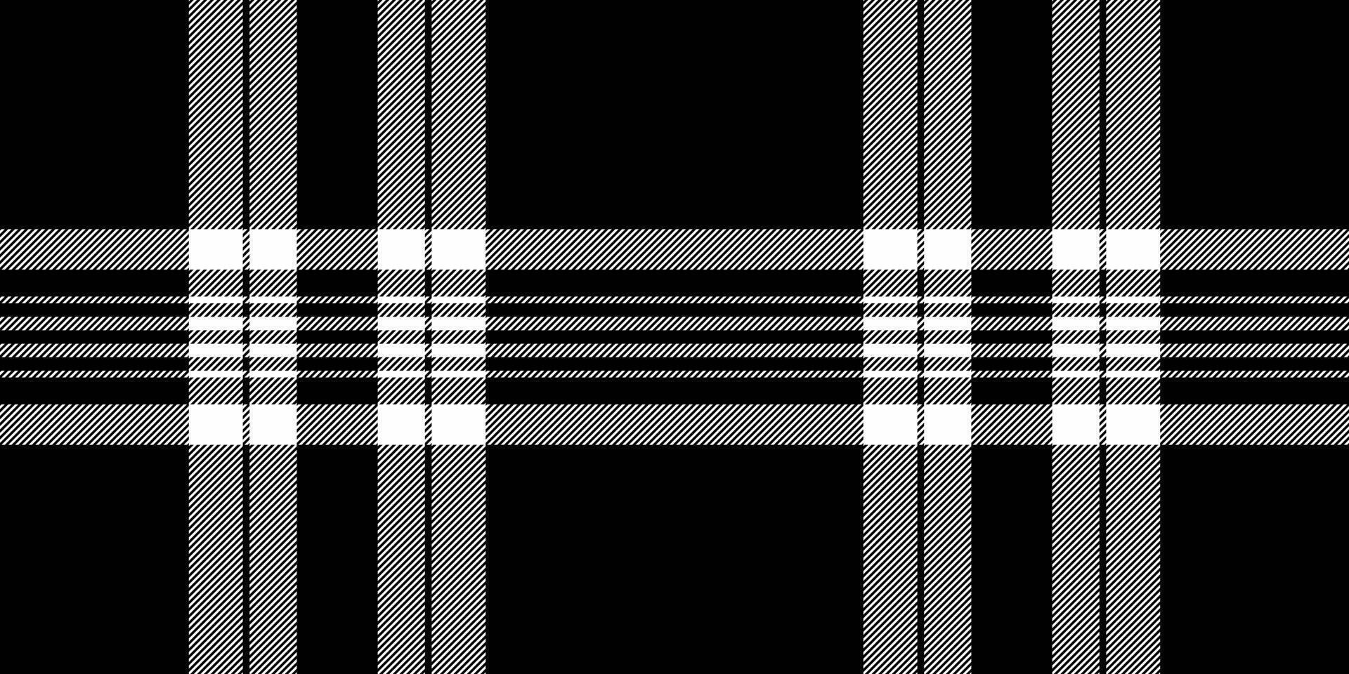 Page tartan plaid check, picnic background seamless pattern. Deco fabric textile texture in black and white colors. vector