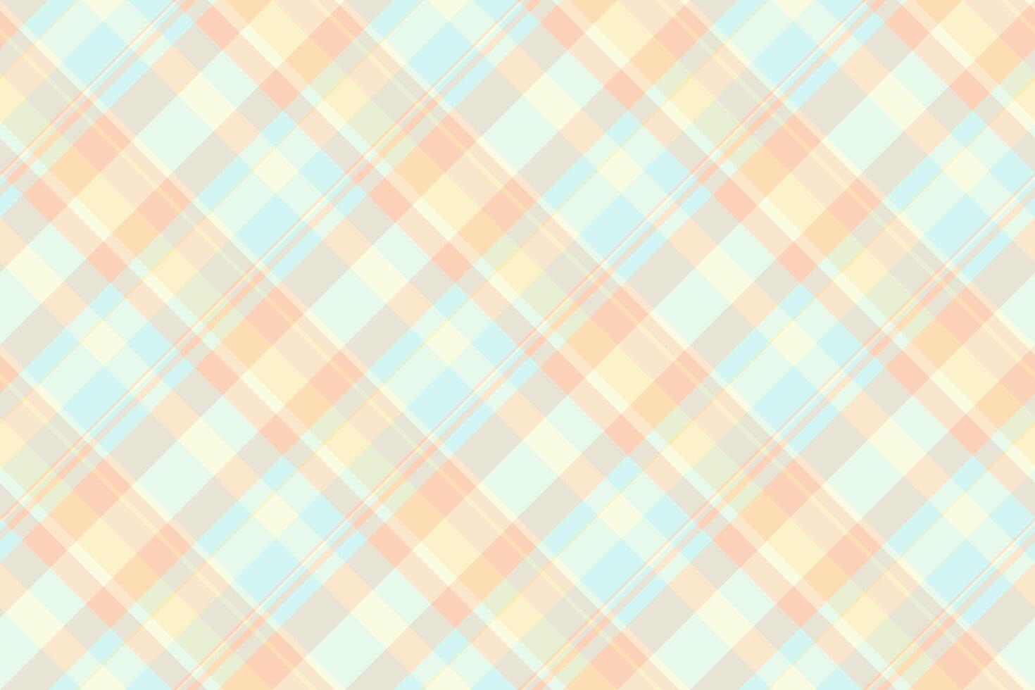 Close-up plaid textile texture, free background fabric tartan. Wide pattern seamless check in light and white colors. vector