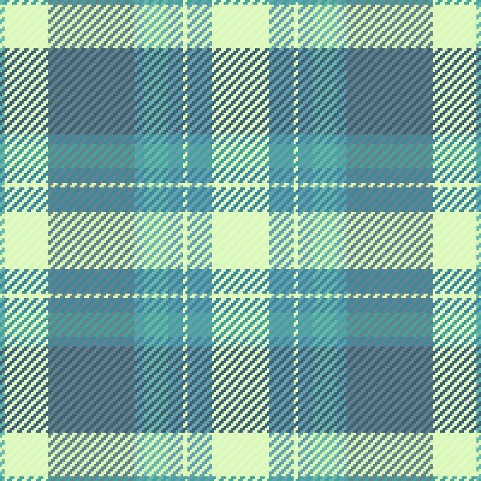 Invitation tartan texture plaid, choice pattern textile background. Identity fabric seamless check in cyan and light colors. vector